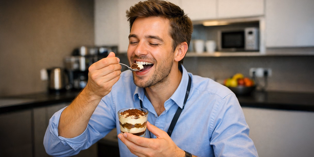 Office tiramisu – üvegbe zárva