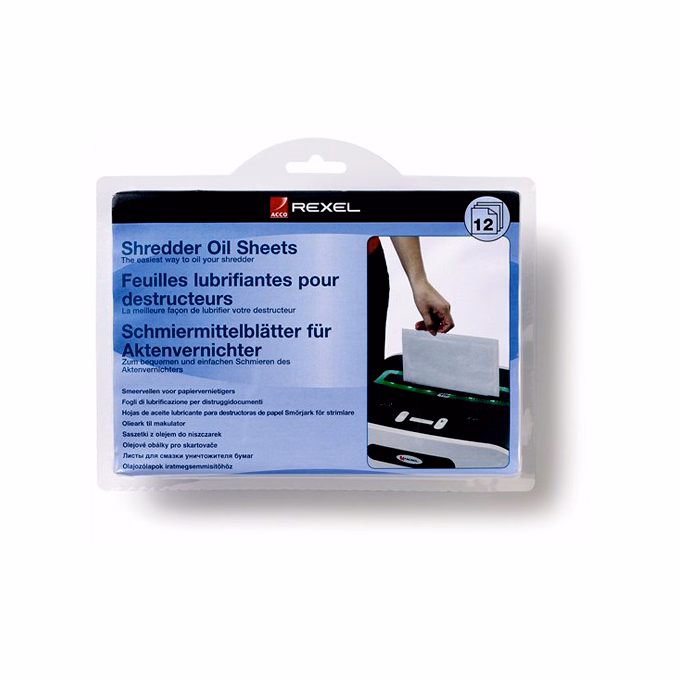 Olajozó lap REXEL A/5 iratmegsemmisítőhöz
