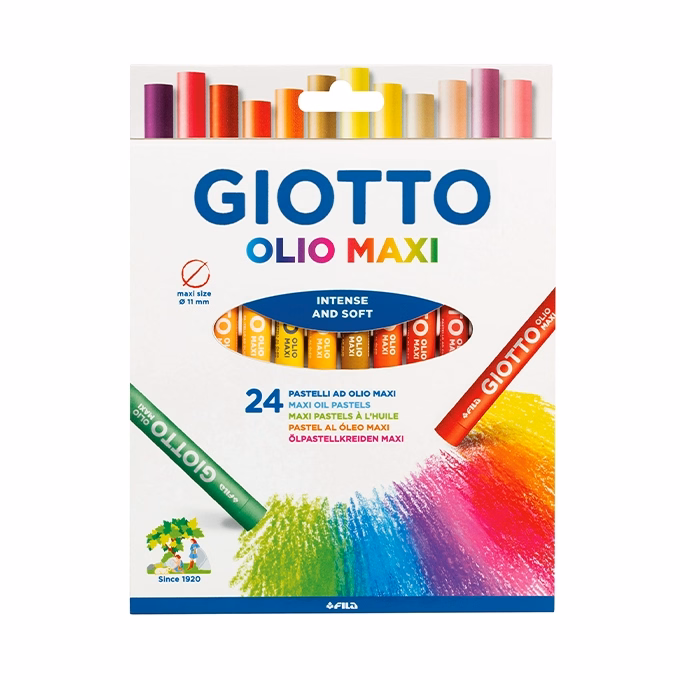 Olajpasztell GIOTTO Olio Maxi 11mm akasztható 24 darabos Olajpasztell GIOTTO Olio Maxi 11mm akasztható 24 darabos