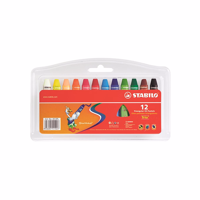 Olajpasztell STABILO 2612 12 darabos