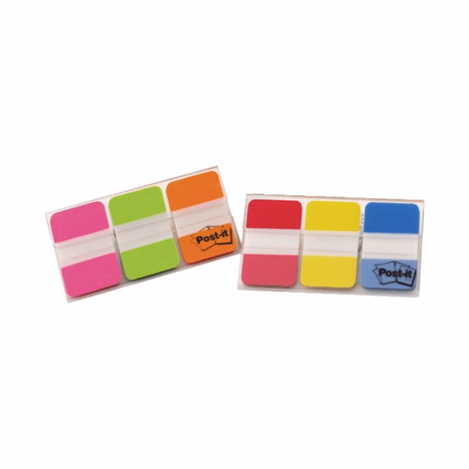 Oldaljelölő 3M Post-it 686-RYB 25x38mm műanyag vegyes szín