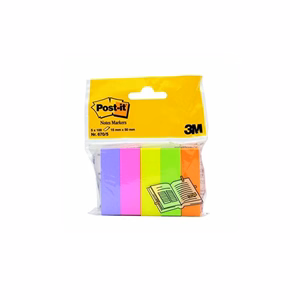Oldaljelölő 3M Post-it LP670/5 papír neon 5 szín  5x100 lap