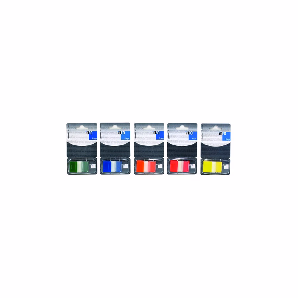Oldaljelölő GLOBAL Notes Info Flags 7728-67 műanyag 25x43 mm transparens/narancs