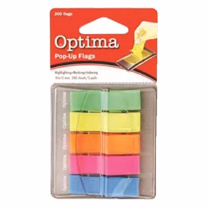 Oldaljelölő OPTIMA műanyag 5 színű 12x45 mm 5x40 lap Oldaljelölő OPTIMA műanyag 5 színű 12x45 mm 5x40 lap