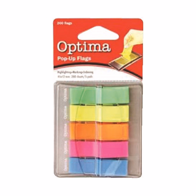 Oldaljelölő OPTIMA műanyag 5 színű 12x45 mm 5x40 lap Oldaljelölő OPTIMA műanyag 5 színű 12x45 mm 5x40 lap