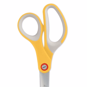 Olló irodai LEITZ Cosy 20,5cm  gumírozott meleg sárga