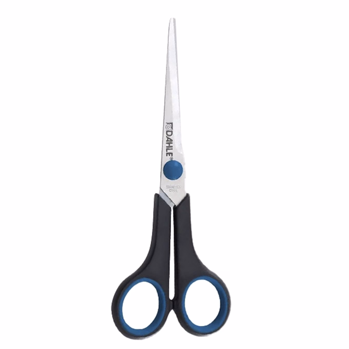 Olló irodai DAHLE 54407 gumifogós 18cm fekete