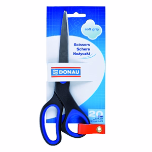 Olló irodai DONAU Soft Grip 20cm kék