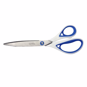 Olló irodai SPOKO Ergonomy 23 aszimetrikus kék-fehér