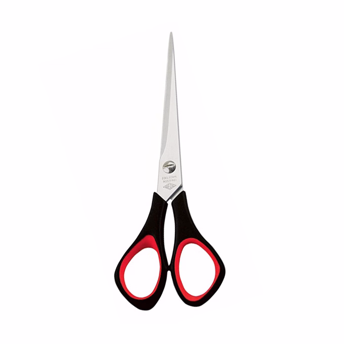 Olló irodai WEDO 976-651 gumifogós balkezes 16cm fekete