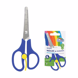 Olló iskolai FIORELLO GR-6500 rásegítős balkezes kerekített hegy 13cm