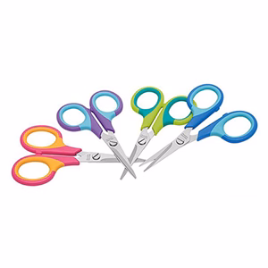 Olló iskolai WEDO Soft-Kid gumifogós hegyes 11,5cm