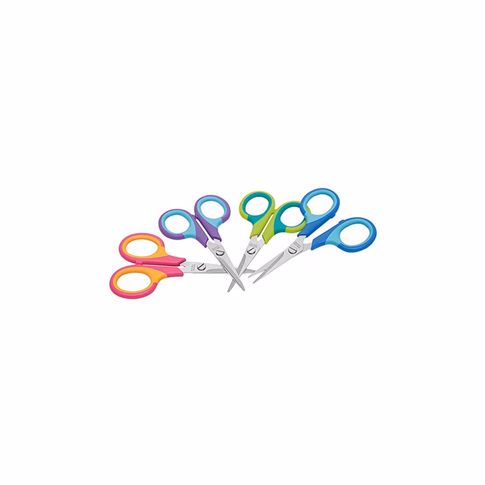 Olló iskolai WEDO Soft-Kid gumifogós hegyes 11,5cm
