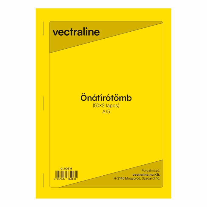 Önátírótömb VECTRALINE A/5 álló 50x2 lapos