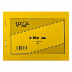 Önátírótömb VECTRALINE A/6 fekvő 50x2 lapos