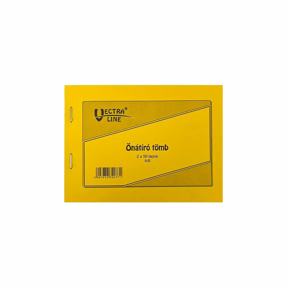 Önátírótömb VECTRALINE A/6 fekvő 50x2 lapos