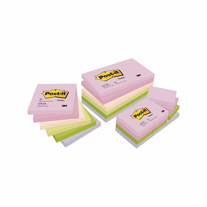 Öntapadós jegyzettömb 3M Post-It 76x127mm 6556SSR Super Sticky Rió 90 lap