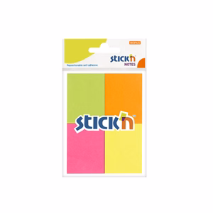 Öntapadós jegyzettömb STICK`N 38x51mm neon mix 4x50 lap