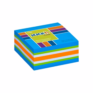 Öntapadós jegyzettömb STICK`N 51x51mm neon kék mix 250 lap Öntapadós jegyzettömb STICK`N 51x51mm neon kék mix 250 lap