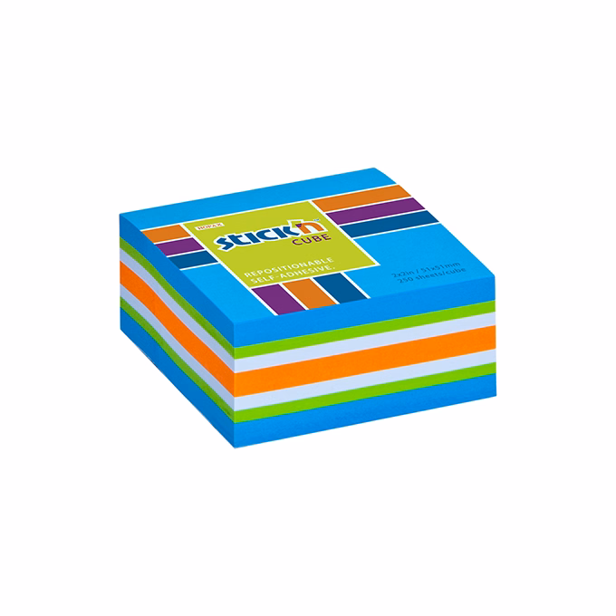 Öntapadós jegyzettömb STICK`N 51x51mm neon kék mix 250 lap Öntapadós jegyzettömb STICK`N 51x51mm neon kék mix 250 lap