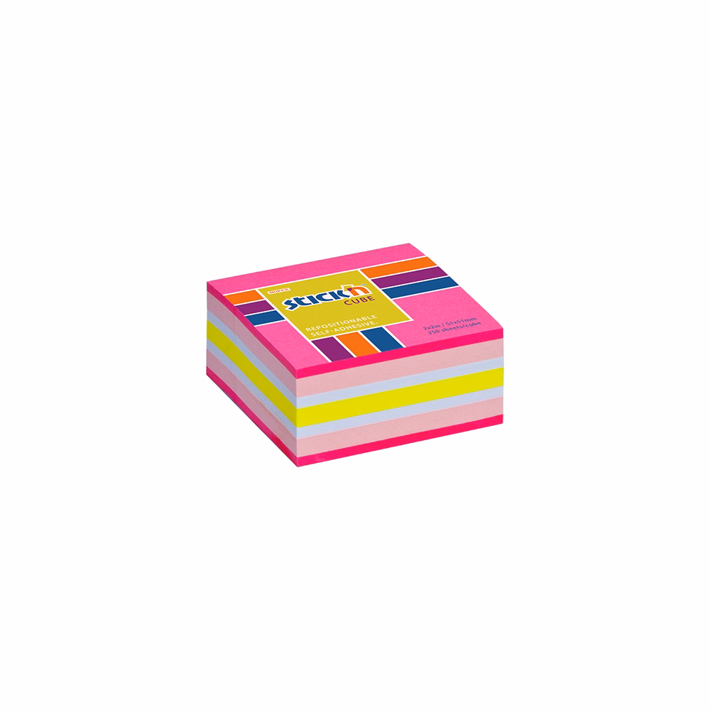 Öntapadós jegyzettömb STICK`N 51x51mm neon rózsaszín mix 250 lap Öntapadós jegyzettömb STICK`N 51x51mm neon rózsaszín mix 250 lap