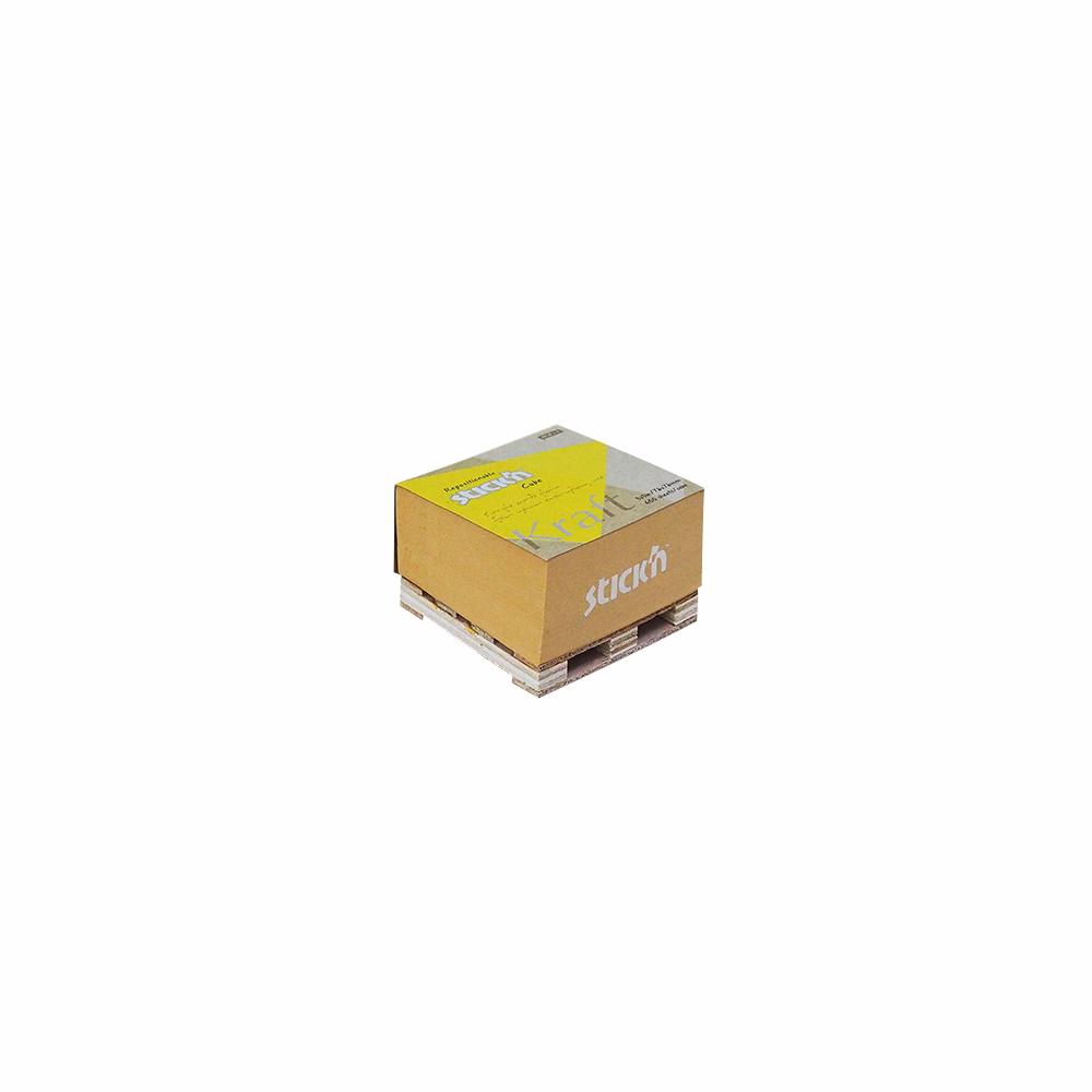 Öntapadós jegyzettömb STICK`N Kraft cube 76x76mm mini raklapos natúr barna 400 lap Öntapadós jegyzettömb STICK`N Kraft cube 76x76mm mini raklapos natúr barna 400 lap