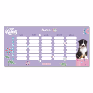 Órarend ARS UNA egylapos kétoldalas Animals-Aussie