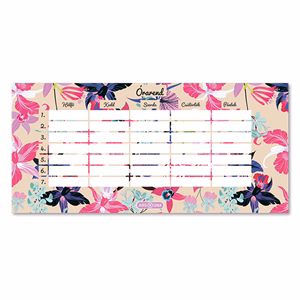 Órarend ARS UNA egylapos kétoldalas Beach Flowers