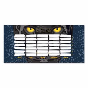 Órarend ARS UNA egylapos kétoldalas Black Panther 5529