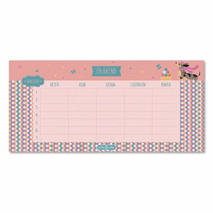 Órarend ARS UNA egylapos kétoldalas Bonjour