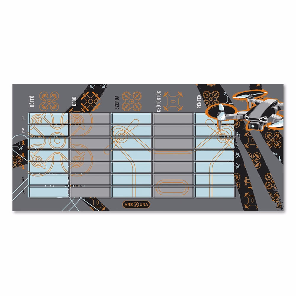 Órarend ARS UNA egylapos kétoldalas Drone X