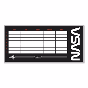 Órarend ARS UNA egylapos kétoldalas Nasa 5562