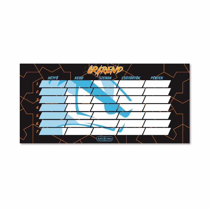 Órarend ARS UNA egylapos kétoldalas Player One