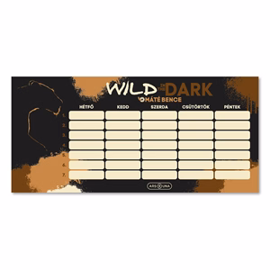 Órarend ARS UNA egylapos kétoldalas Wild On The Dark