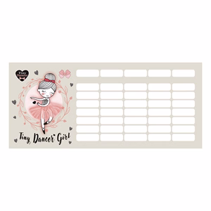 Órarend LIZZYSULI mini 2 oldalas Tiny Dancer Lovely Ballerina