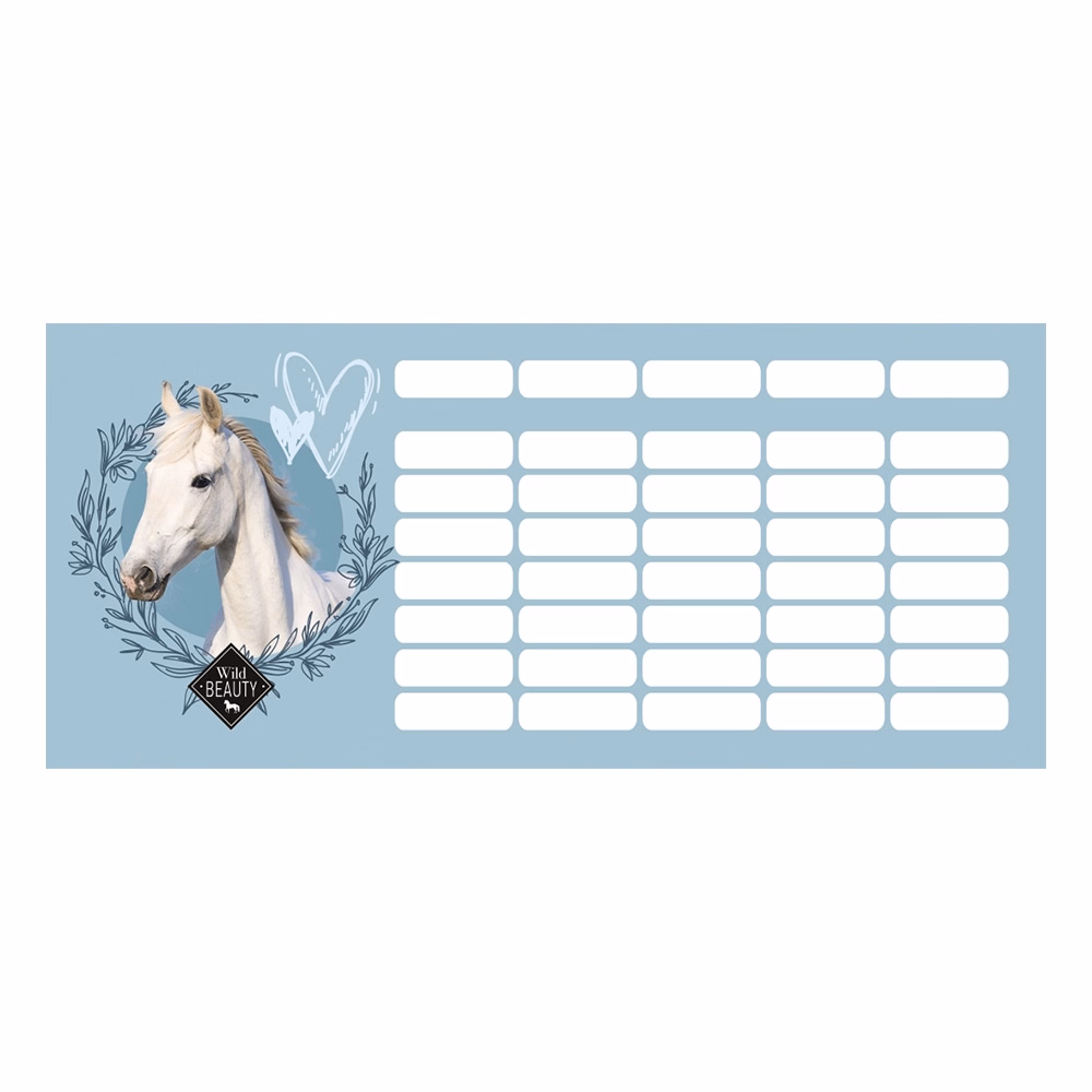 Órarend LIZZYSULI mini 2 oldalas Wild Beauty Sport Club