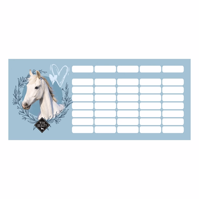 Órarend LIZZYSULI mini 2 oldalas Wild Beauty Sport Club