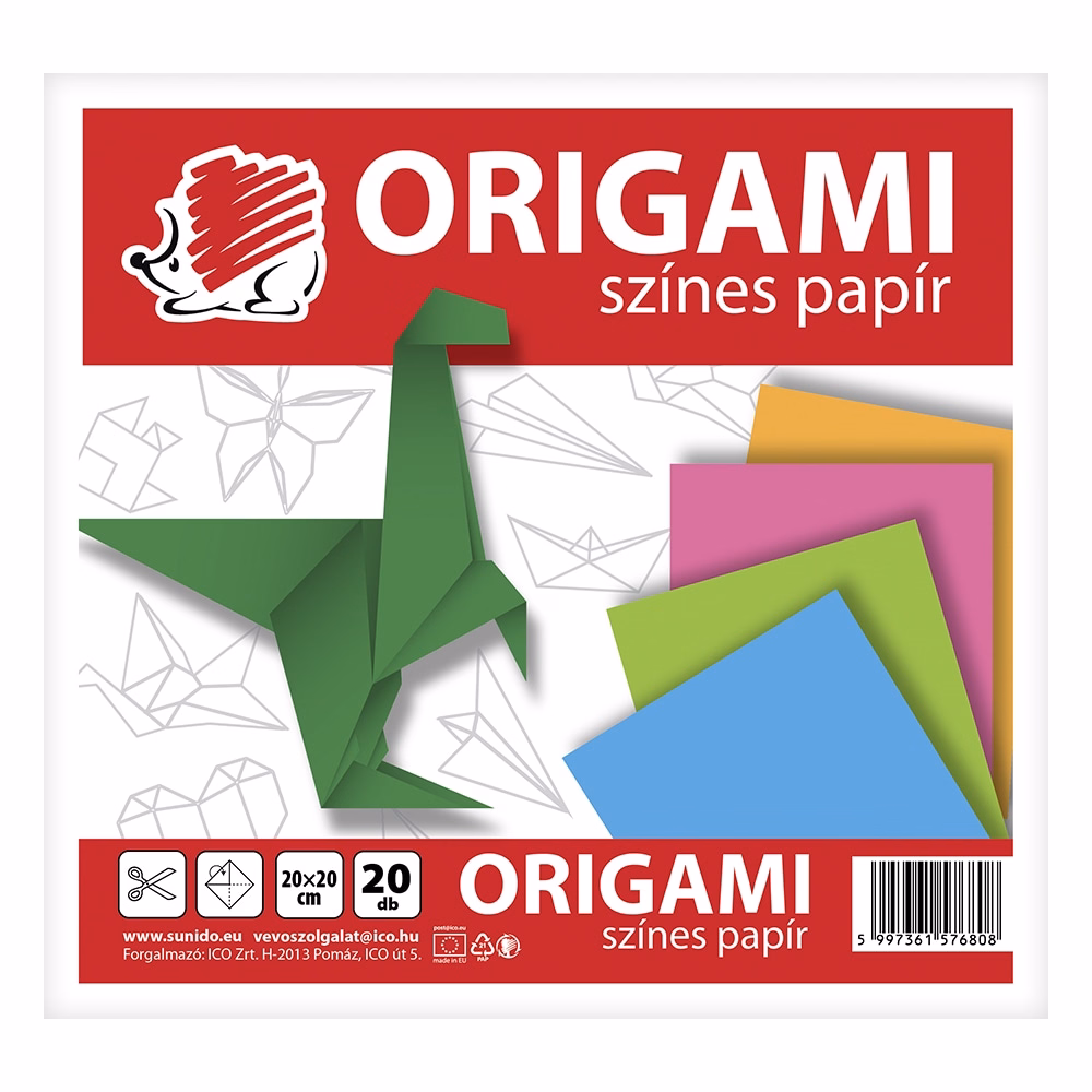 Origami papír ICO Süni 20x20 cm 20 lapos