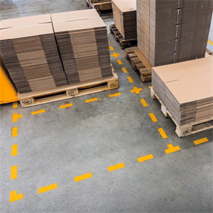 Padlójelölő Talakzat DURABLE öntapadós 100x150 mm sárga 10 darabosnag