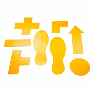 Padlójelölő Talakzat DURABLE öntapadós 100x150 mm sárga 10 darabosnag