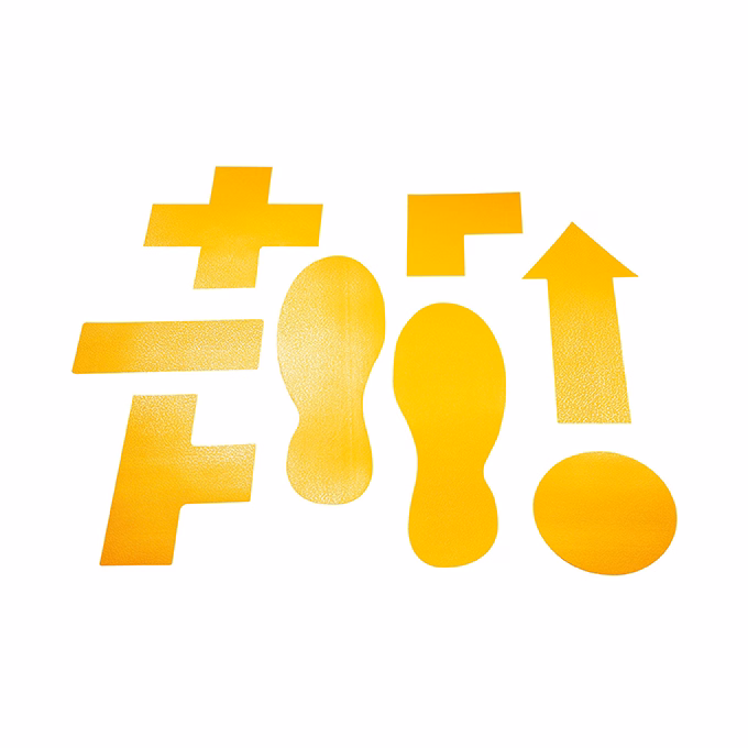 Padlójelölő Talakzat DURABLE öntapadós 100x150 mm sárga 10 darabosnag