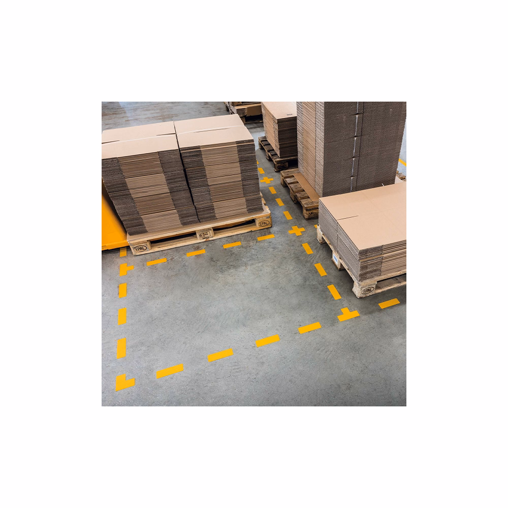 Padlójelölő Talakzat DURABLE öntapadós 100x150 mm sárga 10 darabosnag