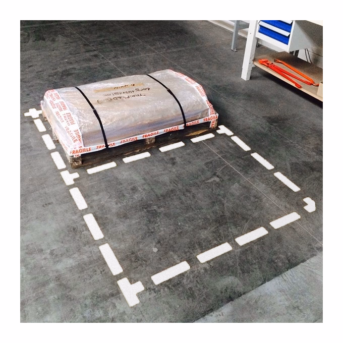 Padlómatrica DJOIS csík alakú 200x50 mm fehér 10 darabos