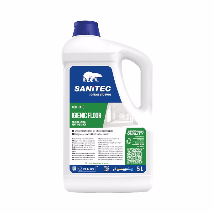 Padlótisztító folyadék SANITEC Igienic Floor kézi gépi 5L Padlótisztító folyadék SANITEC Igienic Floor kézi gépi 5L
