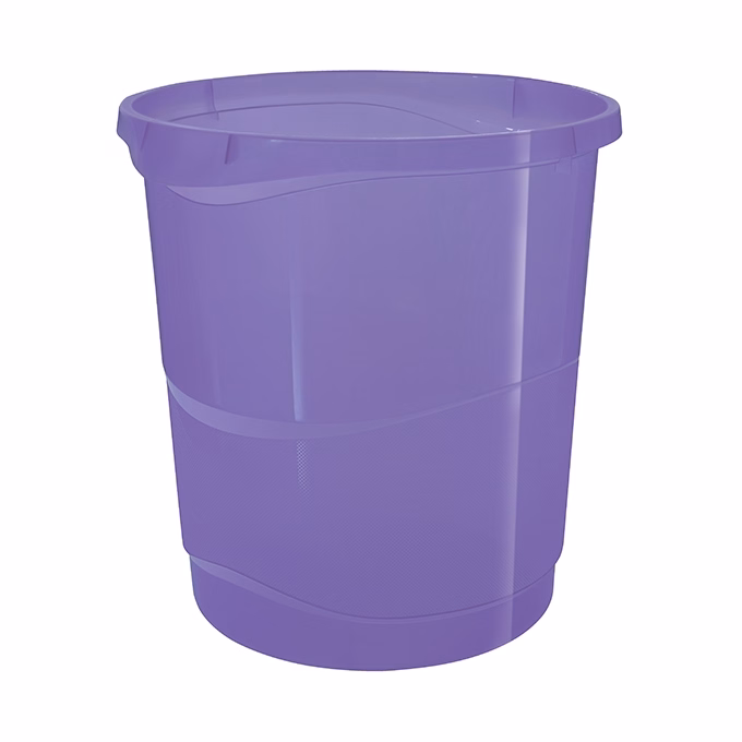 Papírkosár ESSELTE Colour Breeze 14 liter áttettsző levendula