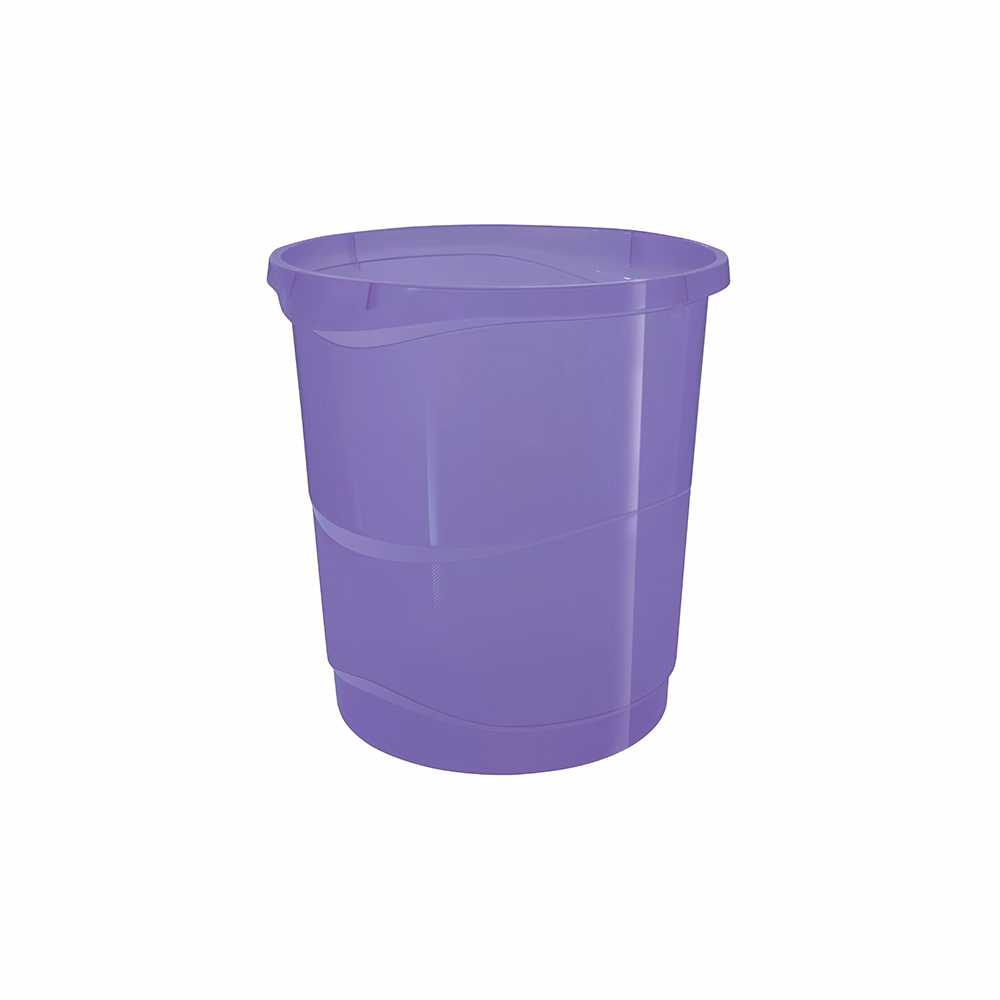 Papírkosár ESSELTE Colour Breeze 14 liter áttettsző levendula
