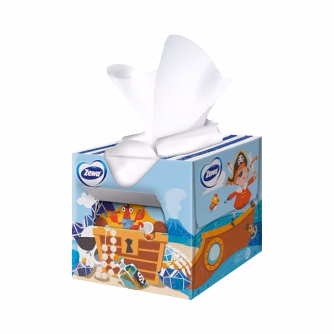 Papírzsebkendő ZEWA Kids 3 rétegű 60 darabos dobozos