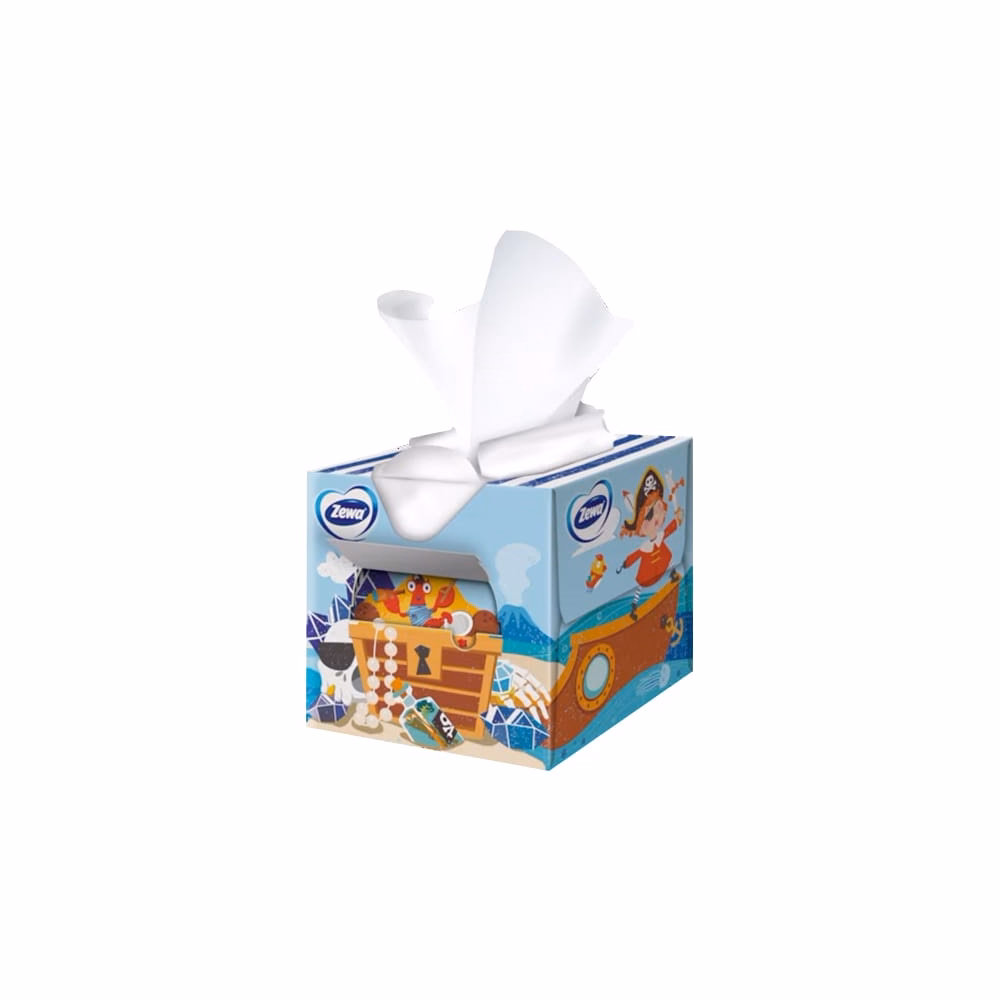 Papírzsebkendő ZEWA Kids 3 rétegű 60 darabos dobozos