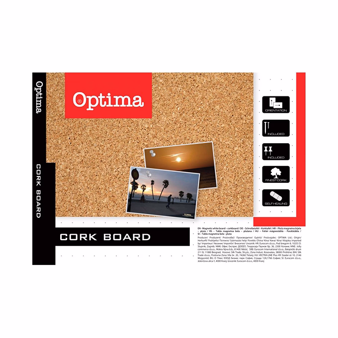 Parafatábla OPTIMA aluminium keret 60x90 cm