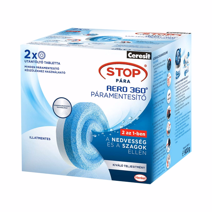 Páramentesítő tabletta CERESIT STOP PÁRA 2x450 g